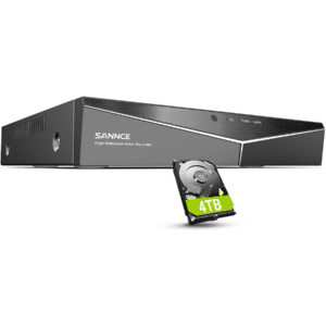 SKU-024399x00736 - Sannce 16 Channel Security CCTV DVR with 4TB Hard Drive, 1080p Lite 5-in-1 Hybrid Video Recorder