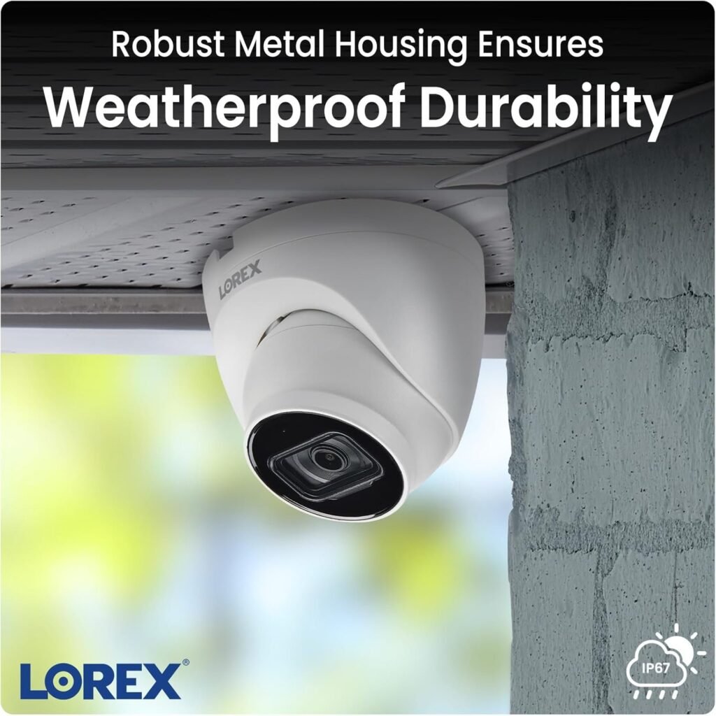 0148-5009999-a-Lorex 4K HD Metal Dome Outdoor PoE Long-Range IR, Listen-in Audio Microphone 105dg Field of Vision img5_MSRP 189.98 Our Price 142.84